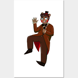 Toy Freddy Gijinka Transparent Posters and Art